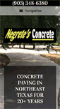 Mobile Screenshot of negretesconcrete.com